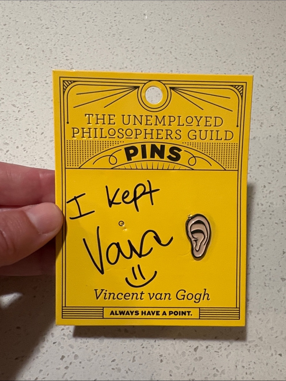The Unemployed Philosopher’s Guild HILARIOUS Van Gough Ear Pin